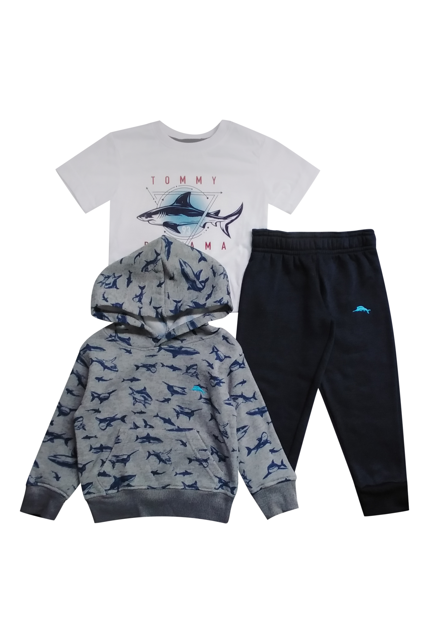 Kids B/G dolphin Tommy Bahama 3 piece sweatsuit