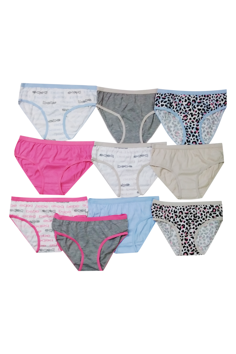 Girls 10 pk Bebe panties